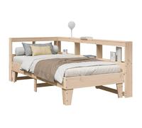 EMYRLXQW Lits et accessoires, lits et cadres de lit - Bibliothèque lit sans matelas 90 x 200 cm en pin massif