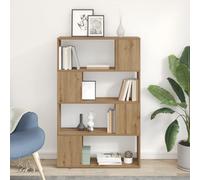 EMYRLXQW Meuble TV & Meuble TV Bibliothèque Chêne Artisan Bois d'ingénierie 80 x 24 x 124 cm Rangement