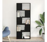 EMYRLXQW Meuble TV & Meuble TV Bibliothèque Chêne Noir Bois d'ingénierie 60 x 24 x 155 cm