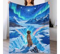EMYXPAQM Couverture en Flanelle Motif Grand Danois Plaid De Canapé Grand Danois Glacier Douce Et Chaude Flanelle Cadeau pour Enfants Et Adultes 80x90inch(200x230cm)