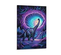 EMYXPAQM Impression Sur Toile Avec Brachiosaure Tableau Sur Toile Brachiosaure Vortex Haut De Gamme Maison Décorations Pour Pour Chambre Studio De Yoga Cadeau Original 16x24inch(40x60cm)
