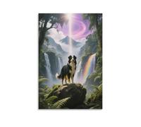 EMYXPAQM Impression Sur Toile Berger Belge Tableau Sur Toile Chien Forêt Moderne Déco Maison Pour Bain Salon Chambre Restaurant Cadeau Original 20x30inch(50x75cm)