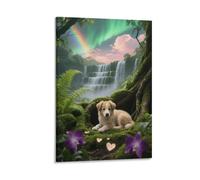 EMYXPAQM Impression Sur Toile Berger Belge Tableau Sur Toile Chiot Forêt Moderne Tableau Décoration Pour Pour Chambre Studio De Yoga Cadeau Original 08x12inch(20x30cm)