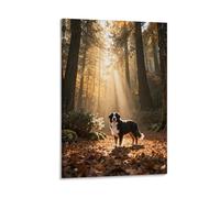 EMYXPAQM Tableau Sur Toile chien de chasse Tableau Decoration Murale Salon Sunny Bois Peinture Sur Toile Maison Décorations Pour Pour Chambre Studio De Yoga Idée Cadeau 08x12inch(20x30cm)