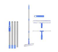 En 1 Kit Raclette Vitre Professionnel, Lave Vitre Telescopique, Balai Raclette Sol,Raclette de Fenêtre Professionnelle