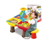 En 1 Multi-Style Ete Plage Sable Enfants Jouer Eau Creuser Sablier Jouer Sable Ensemble D'outils Jouets Pour Enfants Cadeau Parfait, Dauphin Carre