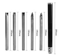 en acier allié outil de tournage du bois clé à insertion en carbure outils de coupe poignée en alliage d'aluminium outil de travail du bois qualité professionnelle solide durable (2)