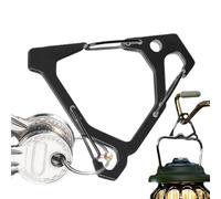 en Acier Inoxydable, Crochet |,Robuste pour Connexion De Chaîne, Suspension Hamac, Randonnée, Camping, Porte-clés Triangulaire