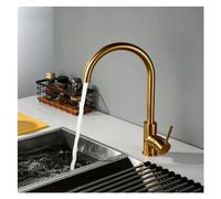en Acier Inoxydable Old Gold Hole Single Trou Cold and Hot Droth Mounted Kitched Sink, Cuisine Tap