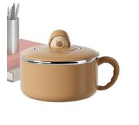 En acier inoxydable - Vaisselle de grande capacité de 1200 ml | pour nouilles passoire avec couvercle, pour riz soupe fruits légumes dortoir maison navettisme lieu de lav