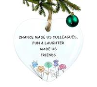 en acrylique en forme de cœur, ornements de lettres pour sapin de Noël | Étiquette décorative 2D | Lettrage Branches d'arbre Mariage d'hiver Complément accrocheur