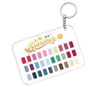 en acrylique transparent avec analyse des couleurs des saisons | Porte-clés en tissu avec nuancier pour shopping, salon de maquillage, studio, placard, centre commercial, maison