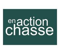 En Action De Chasse Vert - 10x6.5cm - Sticker/Autocollant