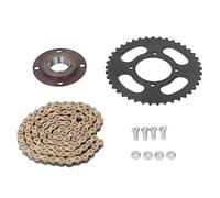 EN ALLIAGE D'ALUMINIUM OR CHAÎNE AVANT ARRIÈRE CHAÎNE D'ENTRAÎNEMENT KIT COMBO POUR VÉLO VTT MODIFICATIONS SCOOTS