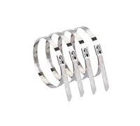 En aluminium en aluminium en acier inoxydable SS Cadre de câble solaire Bundles multiples cravates en acier inoxydable(200 pieces)