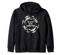 En amour avec Adventure Shark Circle Ocean Wildlife Explorer Sweat à Capuche