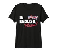 en Anglais, Please English Teacher T-Shirt Haut de Gamme