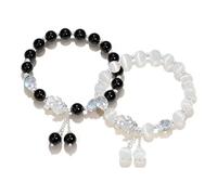 en Argent - de Richesse - Pierre de cornaline Noire - Bijoux Pi Yao - en Pierre - Équilibrage des Chakras - Pierres précieuses - Prospérité - Argent