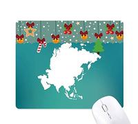 en asie, continent aperçu silhouette carte tapis de souris en jeu - office mat noël