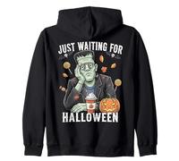 En attendant Halloween, Frankenstein Pumpkin Spooky Fall Sweat à Capuche