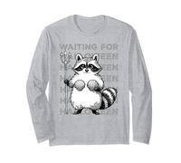 en Attendant Halloween Funny Summerween Raton Laveur Manche Longue