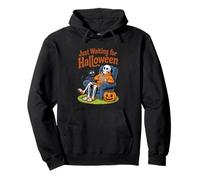 en Attendant Le Compte à rebours d'halloween, Spooky Skeleton Summer Sweat à Capuche