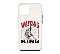 en Attendant Le Roi Squelette chrétien Art biblique Coque pour iPhone 12/12 Pro