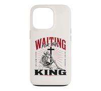 en Attendant Le Roi Squelette chrétien Art biblique Coque pour iPhone 13 Pro
