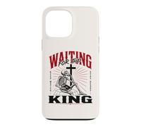 en Attendant Le Roi Squelette chrétien Art biblique Coque pour iPhone 13 Pro Max
