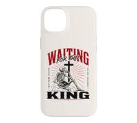 en Attendant Le Roi Squelette chrétien Art biblique Coque pour iPhone 14 Plus