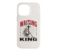 en Attendant Le Roi Squelette chrétien Art biblique Coque pour iPhone 14 Pro Max