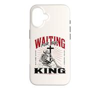en Attendant Le Roi Squelette chrétien Art biblique Coque pour iPhone 16