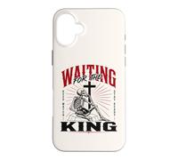 en Attendant Le Roi Squelette chrétien Art biblique Coque pour iPhone 16 Plus