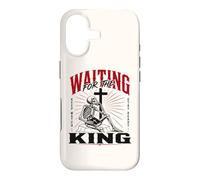 en Attendant Le Roi Squelette chrétien Art biblique Coque pour iPhone 17