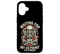 en Attendant Mon Impression 3D pour Terminer Un Design Amusant de créateur Coque pour iPhone 16