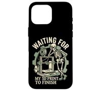 en Attendant Mon Impression 3D pour Terminer Un Design Amusant de créateur Coque pour iPhone 16 Pro Max