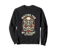 en Attendant Mon Impression 3D pour Terminer Un Design Amusant de créateur Sweatshirt