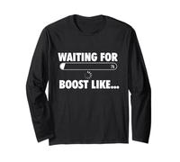 en Attendant Un Boost comme - Racing Car Guy Turbo JDM Lover Manche Longue