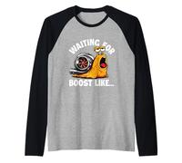 en Attendant Un Boost comme - Racing Car Guy Turbo JDM Lover Manche Raglan