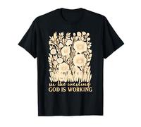 en Attente - Dieu est à l'œuvre, Verset de la Bible chrétienne T-Shirt