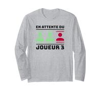 en Attente du Joueur 3 Gamer Nerd Annonce Sa Grossesse Manche Longue
