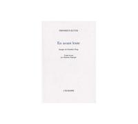 En avant lente - Odysseus Elytis - L'echoppe Eds De - broché - Poésie
