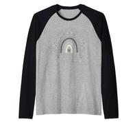 en Avril, Nous portons la Sensibilisation au Parkinson Arc-en-Ciel Gris Manche Raglan