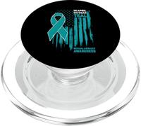 en Avril, Nous portons Le Drapeau américain de Sensibilisation aux agressions sexuelles PopSockets PopGrip pour MagSafe