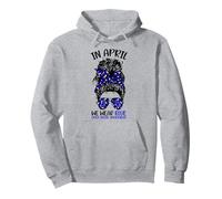 en Avril, Nous portons Le Mois Bleu de la prévention de la maltraitance des Enfants Sweat à Capuche