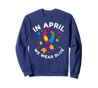 en Avril, Nous portons Un Design Bleu de Soutien du Mois de Sensibilisation à l'Autisme Sweatshirt