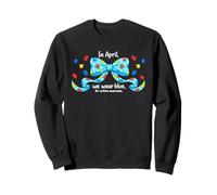 en Avril, Nous portons Un nœud Bleu de Sensibilisation à l'Autisme Sweatshirt