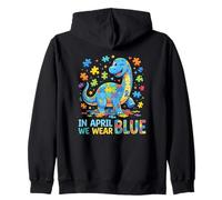 en Avril, Nous portons Une Sensibilisation à l'Autisme des Dinosaures Bleus Sweat à Capuche