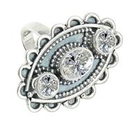 en Bague plaquée argent avec pierre précieuse Pierre de lune arc-en-ciel pour homme et femme, article cadeau, bijoux faits main CRG1274BD_51 (16.2)
