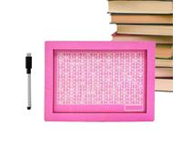 en Bois - 6,77 x 4,92 x 2,56 Pouces | Boîte à économie avec défi | Comprend Un Stylo | Boîte sûre pour pièces et espèces Adultes Maison Bureau Classe Utilisation